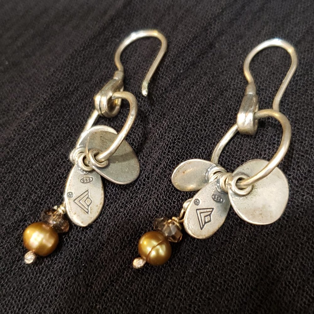 Silpada Sterling Silver Disc earrings